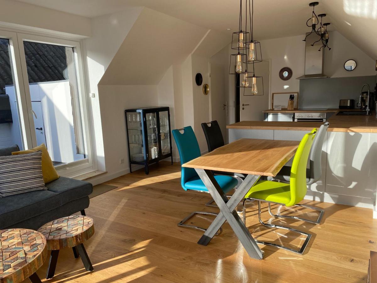 Beach House II - Penthousewohnung In Bestlage Mit Sonniger Dachterrasse Und Top Meerblick Harrislee Exteriör bild