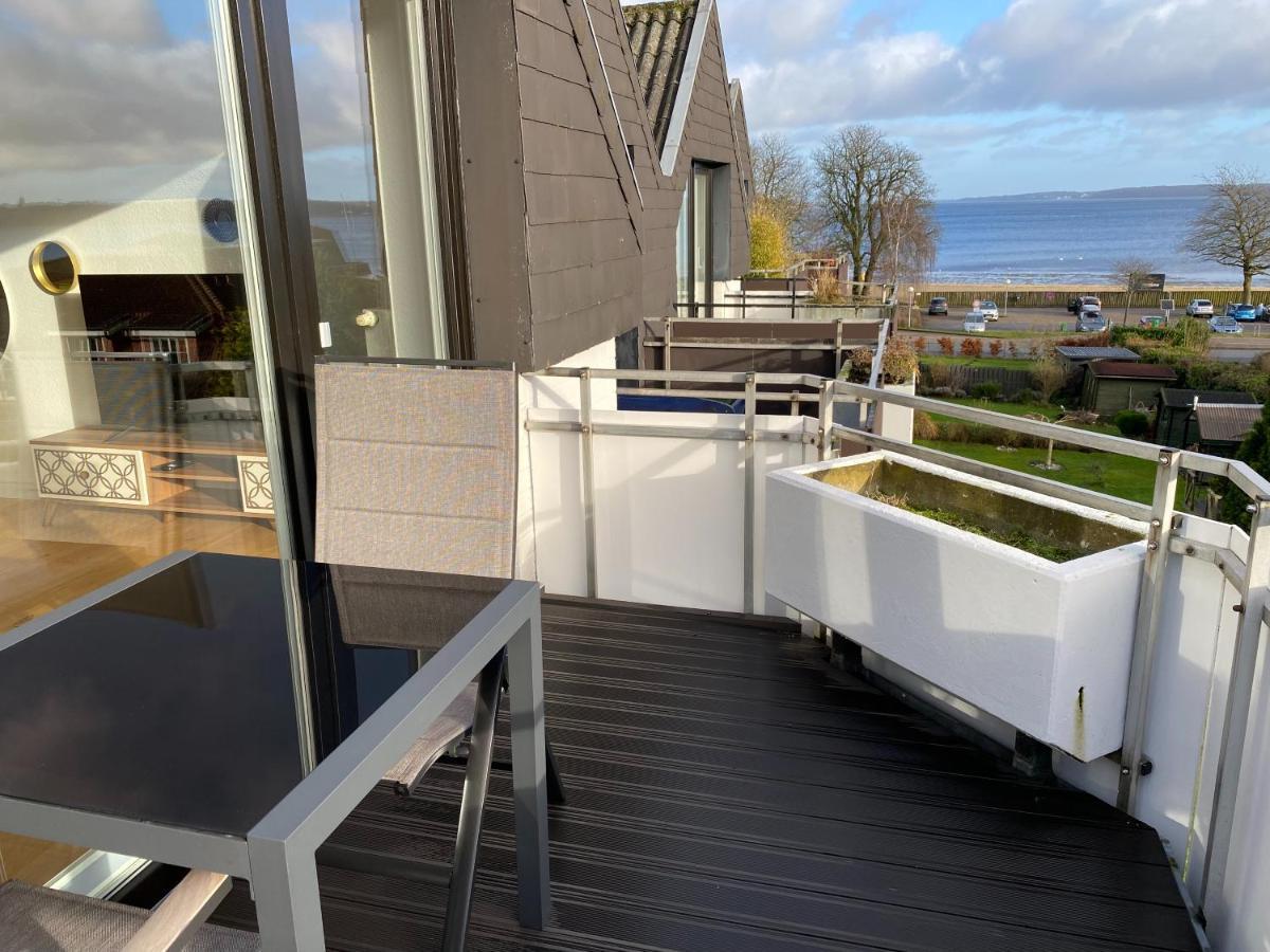 Beach House II - Penthousewohnung In Bestlage Mit Sonniger Dachterrasse Und Top Meerblick Harrislee Exteriör bild