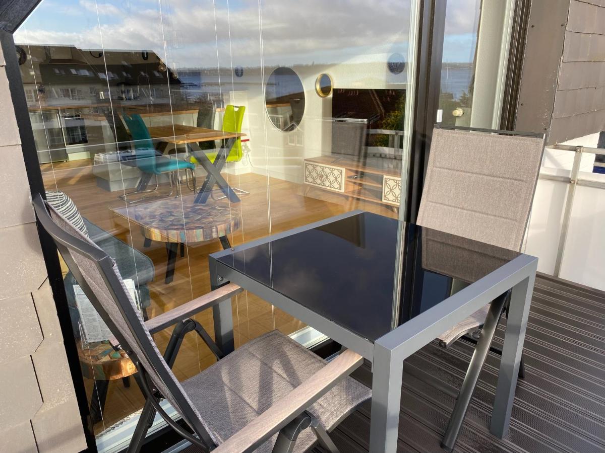 Beach House II - Penthousewohnung In Bestlage Mit Sonniger Dachterrasse Und Top Meerblick Harrislee Exteriör bild