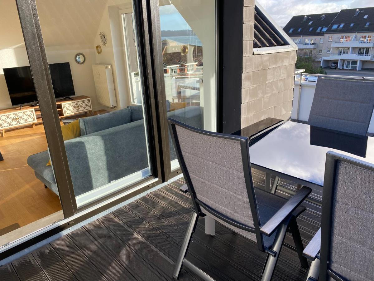 Beach House II - Penthousewohnung In Bestlage Mit Sonniger Dachterrasse Und Top Meerblick Harrislee Exteriör bild