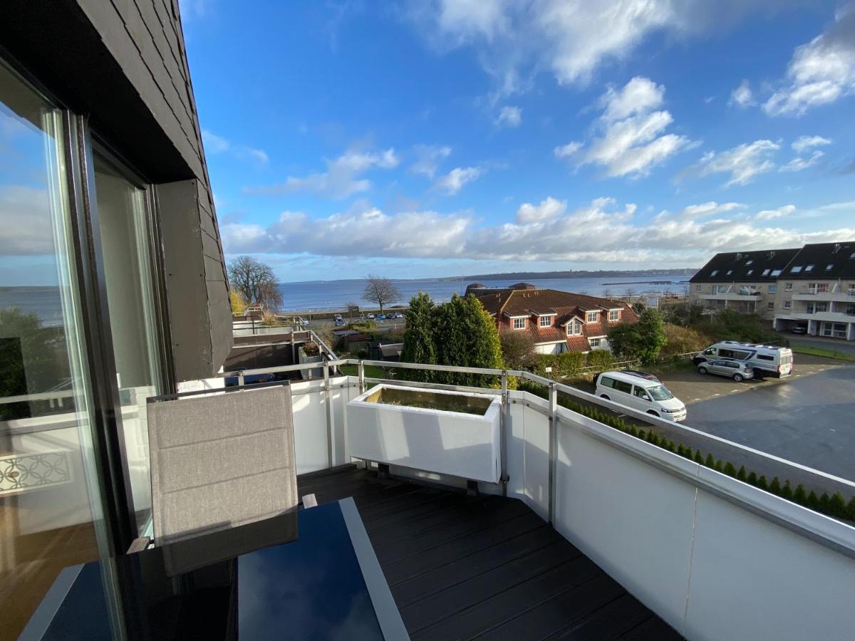 Beach House II - Penthousewohnung In Bestlage Mit Sonniger Dachterrasse Und Top Meerblick Harrislee Exteriör bild