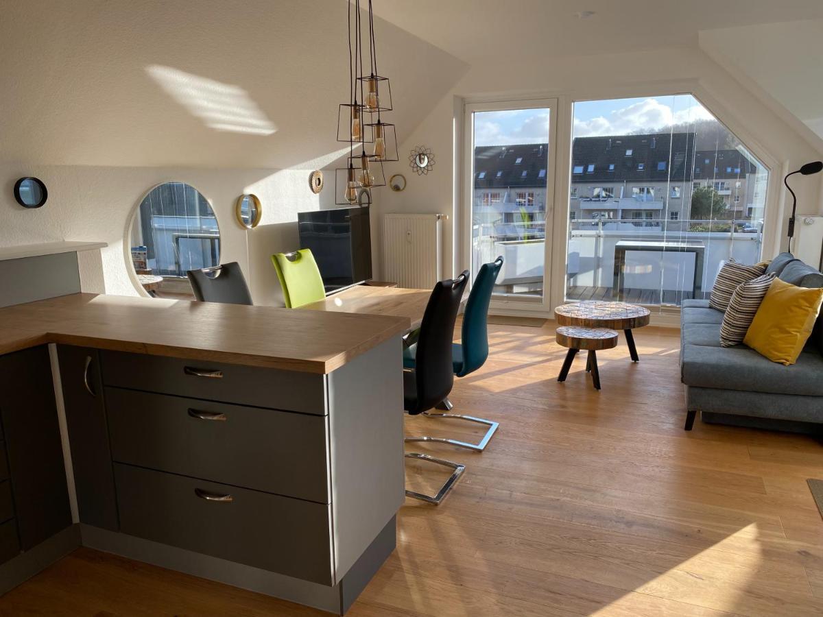 Beach House II - Penthousewohnung In Bestlage Mit Sonniger Dachterrasse Und Top Meerblick Harrislee Exteriör bild