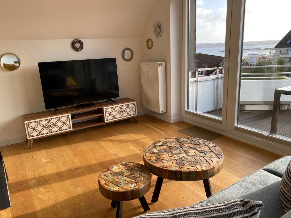 Beach House II - Penthousewohnung In Bestlage Mit Sonniger Dachterrasse Und Top Meerblick Harrislee Exteriör bild