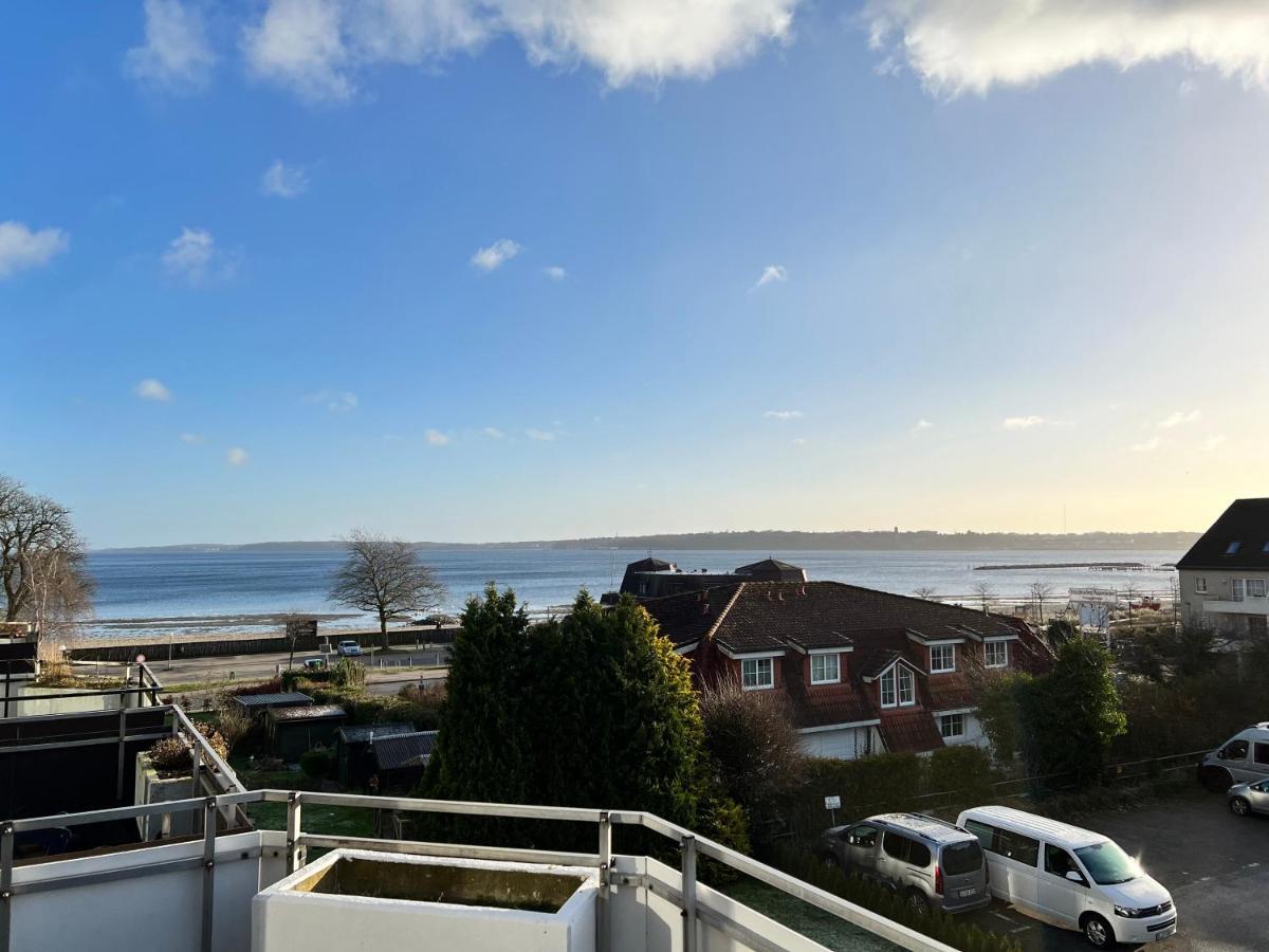 Beach House II - Penthousewohnung In Bestlage Mit Sonniger Dachterrasse Und Top Meerblick Harrislee Exteriör bild