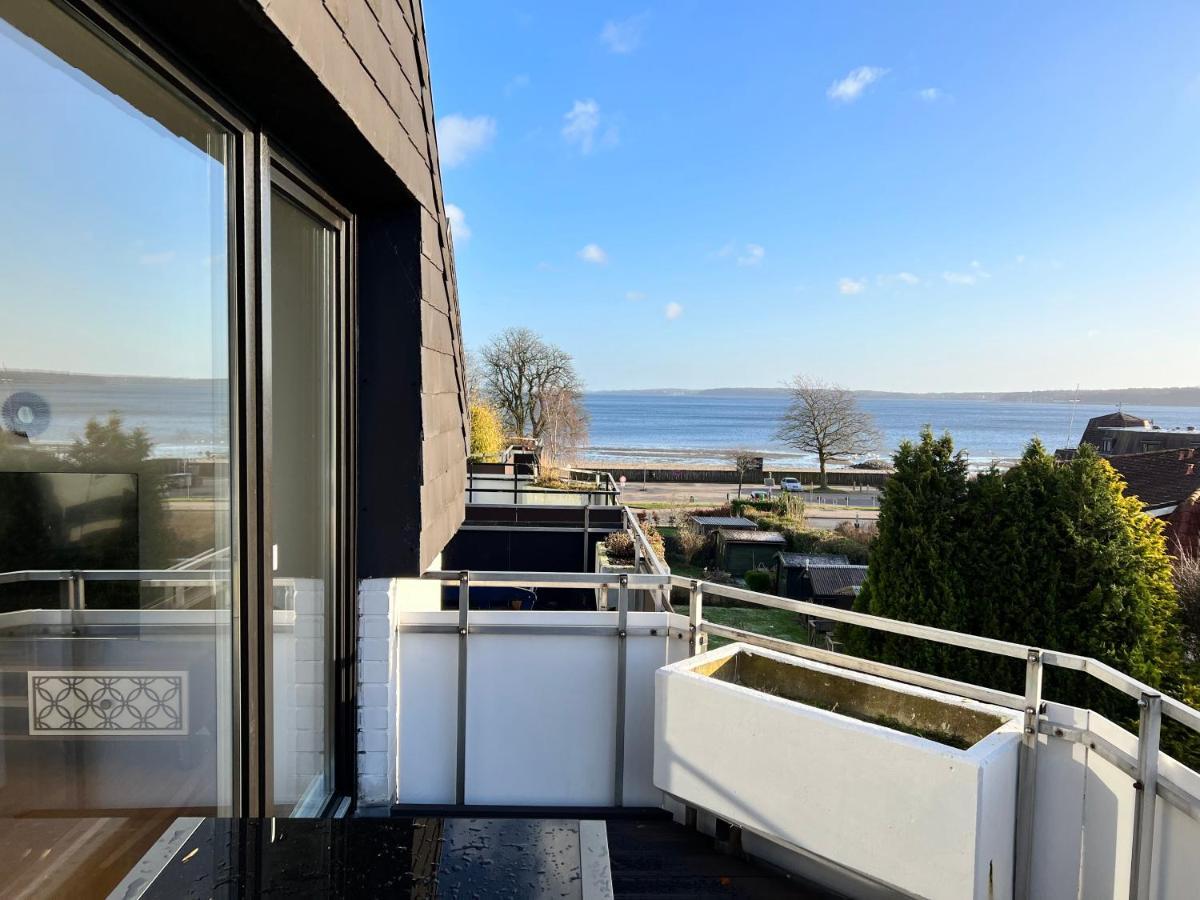 Beach House II - Penthousewohnung In Bestlage Mit Sonniger Dachterrasse Und Top Meerblick Harrislee Exteriör bild
